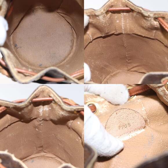 CELINE Macadam Canvas Shoulder Bag Pvc Leather Brown - Picture 12 of 12